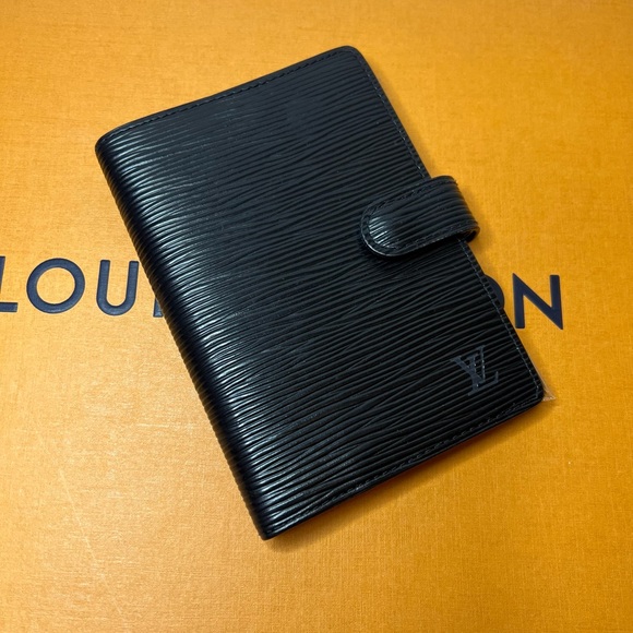 Louis Vuitton Epi Leather Agenda black Authentic Planner - Picture 1 of 13
